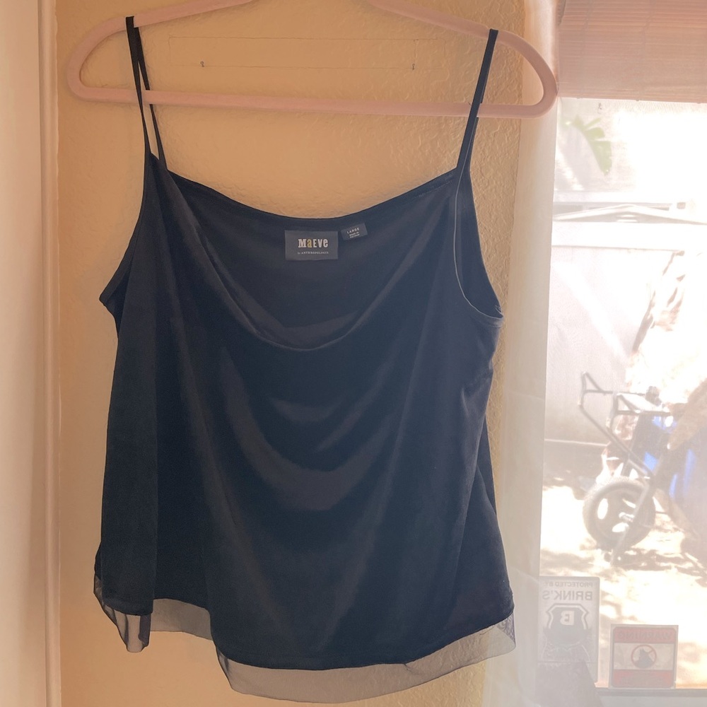Anthropologie velvet top